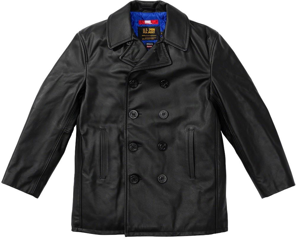 Supreme®/JUNYA WATANABECOMME des GARÇONS MAN/Schott®Leather Peacoat view 3